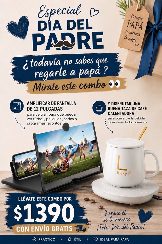 Amplificador de Pantalla + Taza Calentadora