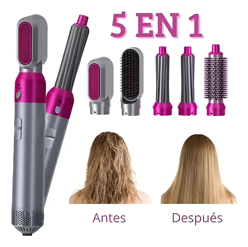 Moldeador De Pelo Secado Alisado , Rizado 5 En 1