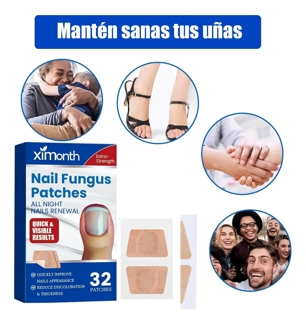 Parches Para Cuidado De Uñas Hongos Set 32 Unidades
