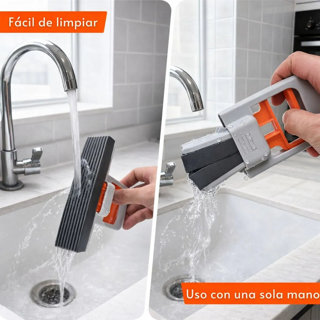 Minii Mopa Esponja Portátil Para Limpieza De Mesada Y Baño