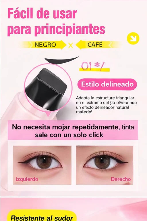 Sello delineador ojo de gato