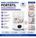 Mini lavarropas portátil recargable 1 L