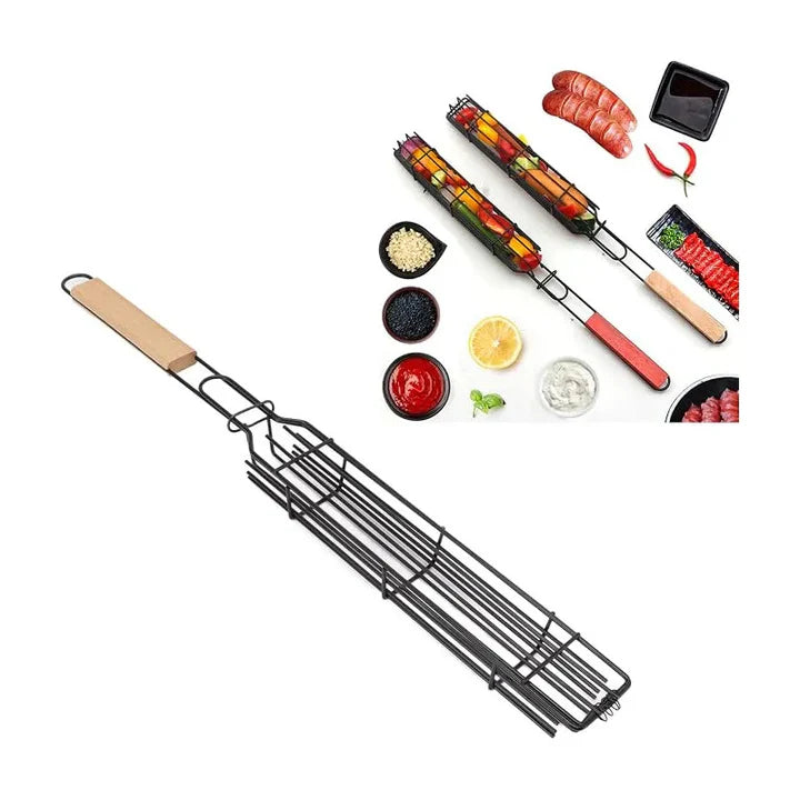 Set Asador + Soporte Para Brochette