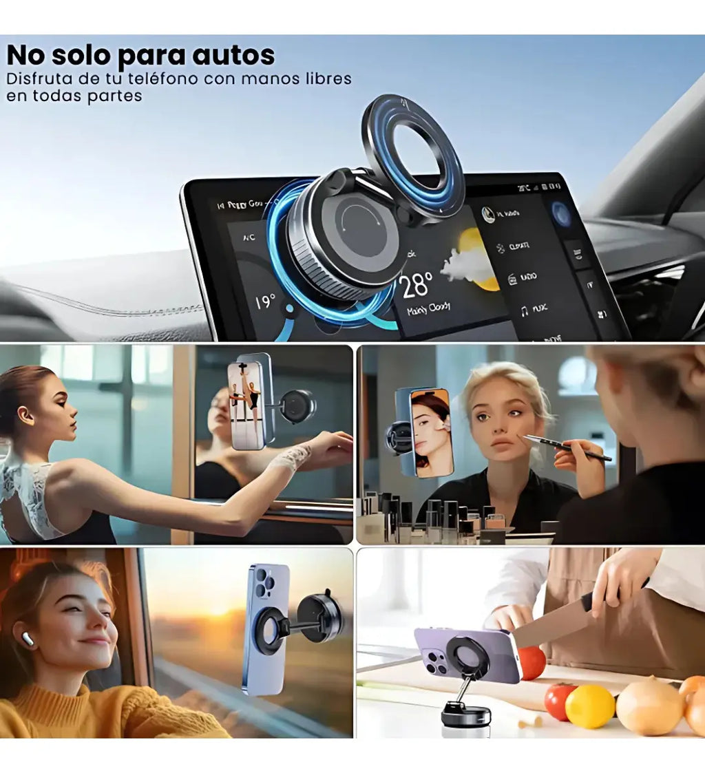 Soporte magnético para celulares